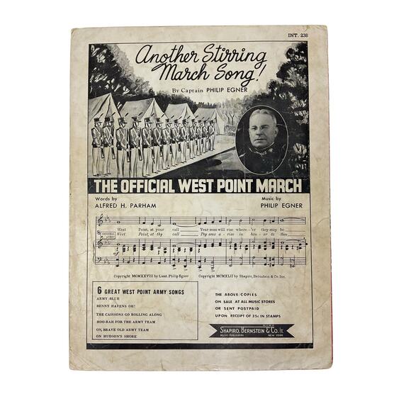 The Caissons Go Rolling Along Sheet Music Ten Gentlemen From West Point Gruber - Picture 6 of 6
